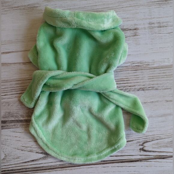 Dog Pet Mint Green Bathrobe sz Medium - Picture 1 of 4